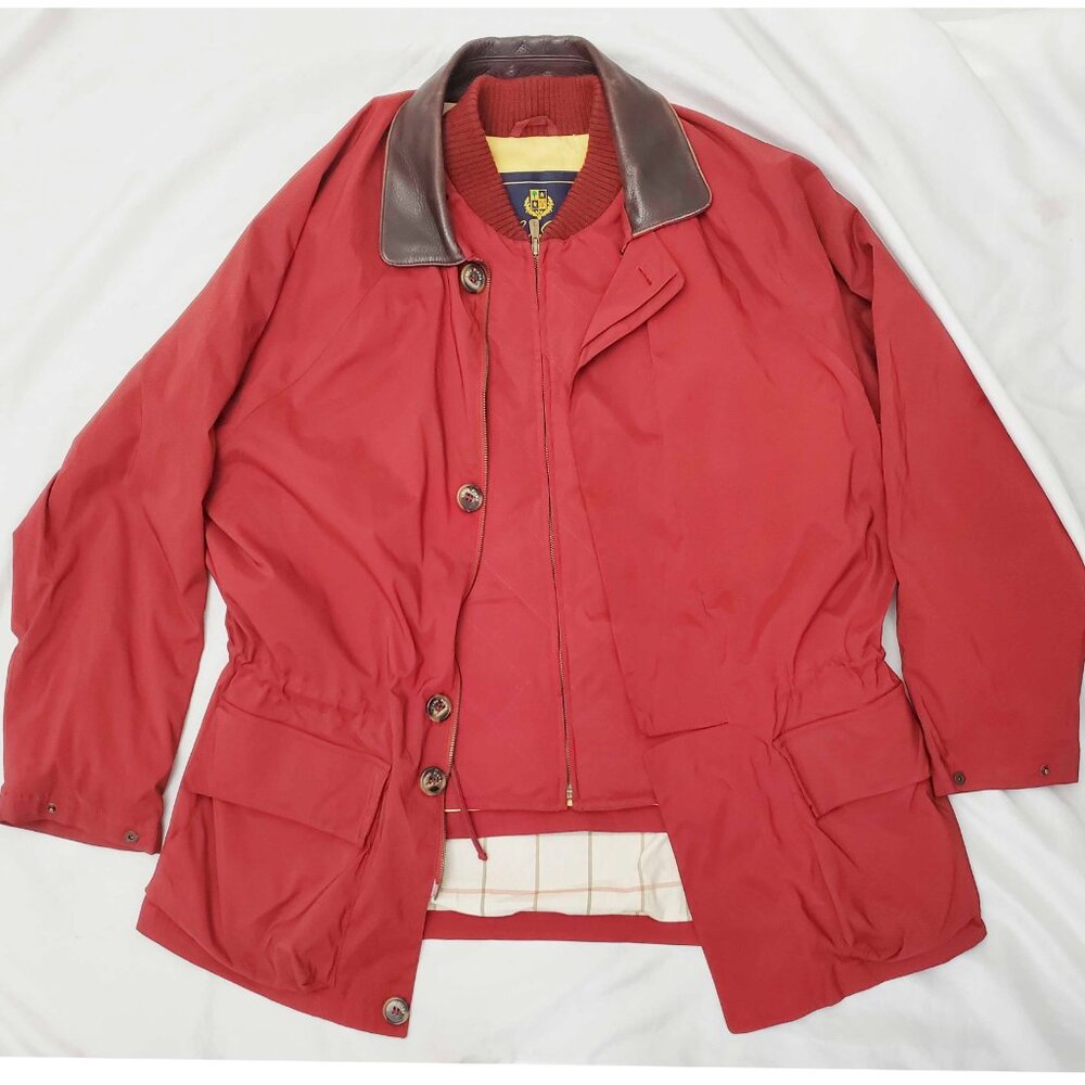 VTG Loro Piana 1992 OLYMPICS TEAM Horsey JACKET W/Cashmere Lined DETACH VEST M - Picture 2 of 16